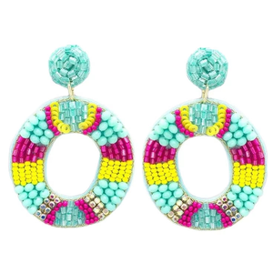 Pendientes de Conejito y Lazo Hechos a Mano, Elegantes y Bonitos, con Bordado de Cuentas para Mujer, con un Toque Moderno y Elegante en un Estilo Nuevo y Actual - Product Image 6