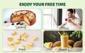 100% Original Durian Vietnam lyophilisé tranché croustillant croquant fruits prêt à manger en vrac emballé 24 mois durée de vie doux FD séchage - Product Image 6