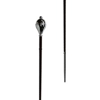 Timeless Drum Major Mace avec tête dorée et manche blanc Idéal pour les cérémonies et les défilés avec accessoires