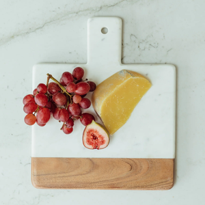 Marble & Wood Chopping Board Hexagon <b>Shape</b> Kitchen accessories New Arrival Premium Durable Wooden Marble Chopping Board - Product Image 5