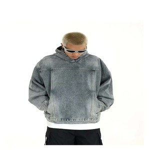 500gsm Boxy Blank Hoodies Algodón Oversized Casual Custom Hoodies Fabricante Heavyweight Cropped Hoodies - Product Image 6