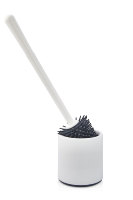 Brosse de toilette en silicone Ata Home en gros, manche long ergonomique, nettoyage doux, matériau plastique TPR, pour cuisine, salle de bain et lavage de voiture