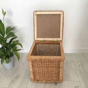 Basket Laundry <b>Storage</b> <b>Organiser</b> Boho wicker basket - Product Image 2