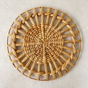 Factory supply water hyacinth place mats woven <b>placemat</b> plate charger wedding <b>table</b> decorations - Product Image 1