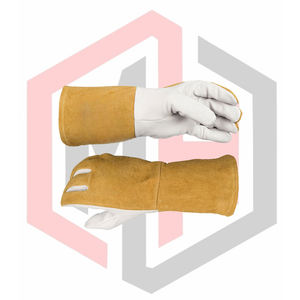 Fire Heat Resistant Professional Leather Safety <b>Gloves</b> Kevlar Stitched Anti-Static Tear-Resistant <b>Silicone</b>-free Powder-free - Product Image 6