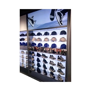 Tùy chỉnh thời trang hiện đại giày mũ tủ trưng bày cho quảng cáo bán lẻ trung tâm mua sắm nhà máy trưng bày trực tiếp Kệ đánh bóng - Product Image 2