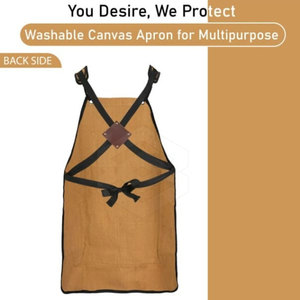 Cheap Custom Logo Cook <b>Leather</b> <b>Apron</b> for Men's Good Quality Soft Cook <b>Leather</b> <b>Apron</b> Top Quality - Product Image 3