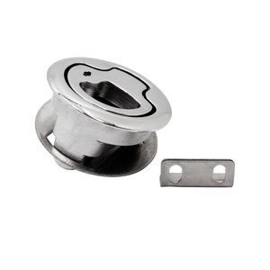 Nouvelle poignée de porte encastrée en acier inoxydable marin 316 de 2 pouces avec loquet à pression pour trappe de pont de bateau - Product Image 2