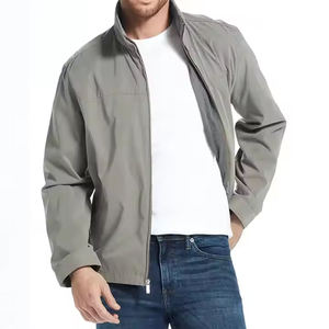 Veste avec impression de logo personnalisé Veste d'extérieur légère et respirante avec fermeture éclair décontractée de haute qualité pour hommes - Product Image 1