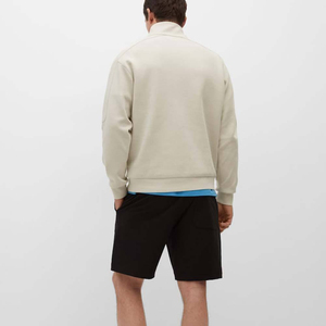 2026 Basics alta calidad hombres cuarto cremallera cuello Mock sudadera deporte cremallera media cremallera pulóver Sudadera con capucha hombres - Product Image 6