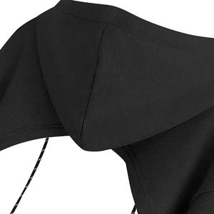 Solid Color Winter Wear Women Crop Cut Hoodies Factory Direct Sale Breathable Breathable Anti-pilling Crop Cut Hoodies For Women - Product Image 3