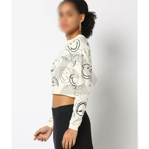 Femmes Design Graphique Imprimé Regular Wear Highland Qualité Prix Compétitif Fait à la Main Crop Sweatshirts BY AMAZING INDUSTRIES - Product Image 2