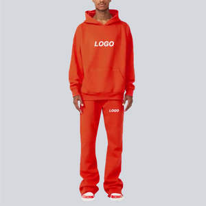 Pantalon évasé en patchwork 100% coton pour hommes, survêtements d'entraînement confortables, logo personnalisé, mode pour l'extérieur, grande taille pour l'hiver - Product Image 2