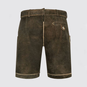 High Street Style Hommes Authentique Bavarois Lederhosen Broderie Personnalisée & OEM Disponible Motif Solide Oktoberfest Short En Cuir - Product Image 6
