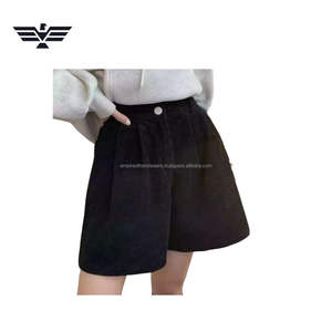 Shorts de Gasa para Mujer, Plisados, Transpirables, Deportivos, Formales, de Cintura Alta, con Volantes, de Poliéster/Algodón, para Otoño e Invierno - Product Image 6