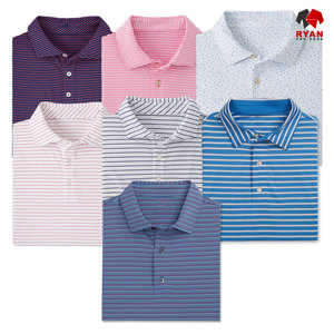 RYAN PRO GEAR Custom Men's Polo Shirts Front Customized Logo Anti-Wrinkle Knitted <b>Viscose</b>/<b>Polyester</b> <b>Fabric</b> OEM Service - Product Image 6