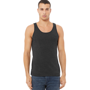 Charcoal Grey Tri-blend Tank Tops 3480 UNISEX JERSEY TANK-Top Bella + Canvas Unisex Jersey Tank Top - Product Image 4