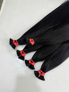 Extensiones de cabello virgen Remy Natural de alta calidad Precio de fábrica Trama de queratina Peluca recta Cabello crudo teñido Fuente de cabello chino - Product Image 3