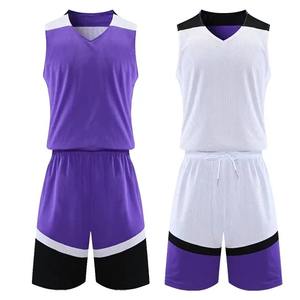 Ensembles de maillots de basket-ball personnalisables pour hommes et femmes, double face, vêtements de sport, respirants, réversibles, uniformes de basket-ball - Product Image 2
