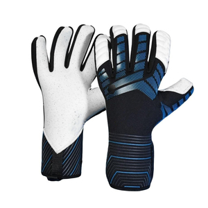 Gants de gardien de but de football en latex, imperméables, avec sangle de poignet réglable, fermeture à lacets, protection supplémentaire des doigts, respirants - Product Image 3