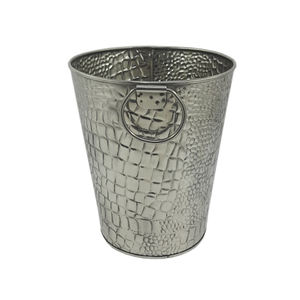 Mayorista hecho a mano hierro redondo flor maceta galvanizado acabado para interior y exterior decoración suelo uso personalizado - Product Image 2