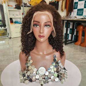 13X4 ENCAJE COMPLETO FRONTAL WATER WAVE BOB WIGS RAW BIRMESE RIZLY HAIR - Product Image 3