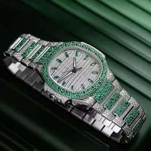 โมอิสซาไนต์คุณภาพสูง VVS ประดับเพชรเต็มเรือน กลไกจักรกล SEIKO สายสแตนเลส กระจกกันน้ำ 10 บาร์ สำหรับทุกเพศ - Product Image 5