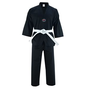 Kimono de karaté léger, uniforme en coton et polyester, tenue d'entraînement, logo brodé personnalisé, tenue d'arts martiaux pour adultes et enfants - Product Image 3