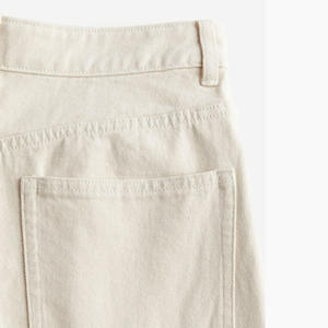 Pantalones vaqueros anchos y recortados al por mayor, pantalones vaqueros sexis ajustados de cintura alta de talla grande para mujer - Product Image 2