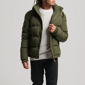 Mens Jackets Winter Fashion Stylish Custom Design Hooded Men's Outerwear <b>Feather</b> Puff <b>Down</b> Bubble Coat Mens Puffer Jacket - Product Image 1
