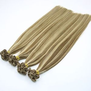 Extensiones de pelo de trama hecha a mano, cabello humano de doble estiramiento, precio al por mayor - Product Image 2