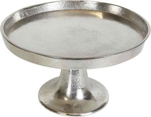 Large <b>vintage</b>-style metal <b>cake</b> <b>stand</b> with beautifully detailed cutout patterns for bakery <b>cake</b> displays and event catering - Product Image 6