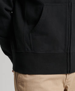 Sweat à capuche pour homme de qualité supérieure 100% coton surdimensionné basiques pour homme lavage à l'acide fermeture éclair vêtements d'hiver épaules tombantes sweat à capuche pour homme - Product Image 2