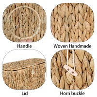 Ovaler Toilettenpapierhalter mit Deckel Handgefertigte Aufbewahrungsbox Umweltfreundliche Natürliche Heim- und Wohnraumdekoration Großhandel aus Vietnam