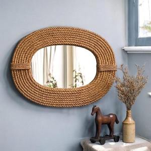 Miroir mural de haute qualité, art en résine, cadre en fer de luxe, miroir de sol, grand miroir de pleine longueur - Product Image 4