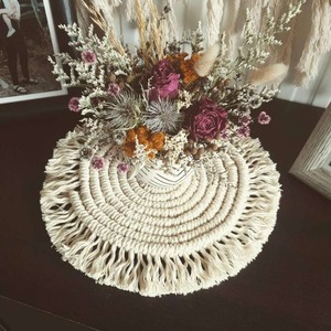 Tissé macramé mur Art déclaration fait à la main Accent décoratif pour salon chambre bureau salon et décor intérieur de maison moderne - Product Image 1