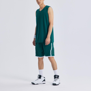 Ensemble d'uniformes de basketball unisexes personnalisables, grandes tailles, séchage rapide, respirant, fabriqué en usine, vente directe, vêtements de sport - Product Image 3