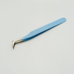 Pinzas de Precisión para Pestañas Nano Tip, Agarre de Diamante Curvo Resistente, Acero Inoxidable Antiestático, Duraderas, Logotipo Personalizado - Product Image 2