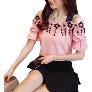 Derniers créateurs de vêtements de mode pour femmes OEM Débardeur corset à manches volantées imprimé léopard Nouveau débardeur et t-shirt de créateur - Product Image 2