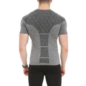 Último Estilo en Ropa Deportiva al por Mayor, Ropa de Entrenamiento Física, Camiseta Deportiva sin Costuras para Hombre - Product Image 4