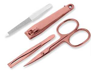 Wholesale High Quality Gold <b>Manicure</b> Pedicure Tools <b>Kit</b> Multi Color Coated <b>Manicure</b> Tools <b>Kit</b> With Leather case - Product Image 3