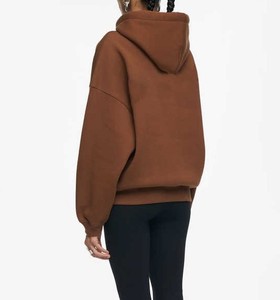 Sudadera con capucha de lana suave para mujer de alta calidad Sudadera informal multicolor con cuero para uso diario y al aire libre - Product Image 4