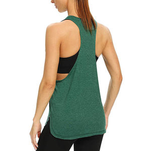 Gym Training <b>Women's</b> Tank <b>Top</b> Fitness Stringer Bodybuilding Breathable <b>Vest</b> Latest Design <b>Women</b> Singlet With Custom Logo - Product Image 3