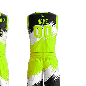 Camiseta de baloncesto personalizada, pantalones, Kit de equipo con cuello en V, sublimación Premium impresa, transpirable, Unisex, adultos, hecho en Pakistán alto - Product Image 3