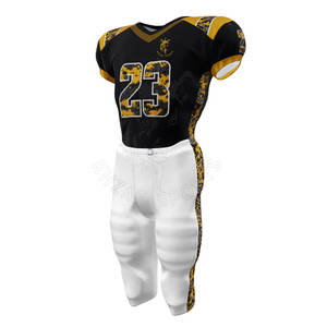 Uniforme de fútbol americano transpirable con logotipo personalizado, ropa deportiva profesional, uniforme de fútbol americano para venta en línea - Product Image 4