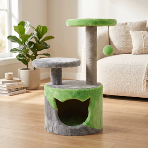 Amistar Azure Rainbow JoyTree – Colorful Sisal Scratcher & <b>Play</b> <b>Center</b> for Cats of All Sizes - Product Image 6