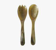 Estilo coreano indio hecho a mano cuerno búfalo cuchara tenedor conjunto cubiertos comedor cuchillo tenedor cuchara mango de madera juego de cubiertos para eventos - Product Image 6