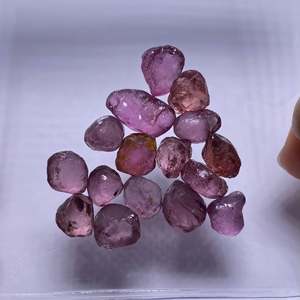 Piedra Preciosa Suelta de Granate Rojo Natural Ojo de Gato, Forma de Corazón, 8mm, Pulida, Mineral de Alta Calidad - Product Image 2