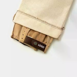 ถุงมือขับรถหนังแพะแบบบางใส่สบายโลโก้ออกแบบใหม่สำหรับฤดูหนาว - Product Image 6