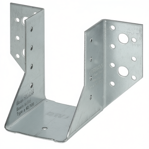 VORMANN Beam Shoe Type a 40/100 with 2 mm ETA-09/0227 Steel Sendzimir Galvanized Outwards Bent Legs <b>Hooks</b> & Rails VPE 10 - Product Image 3